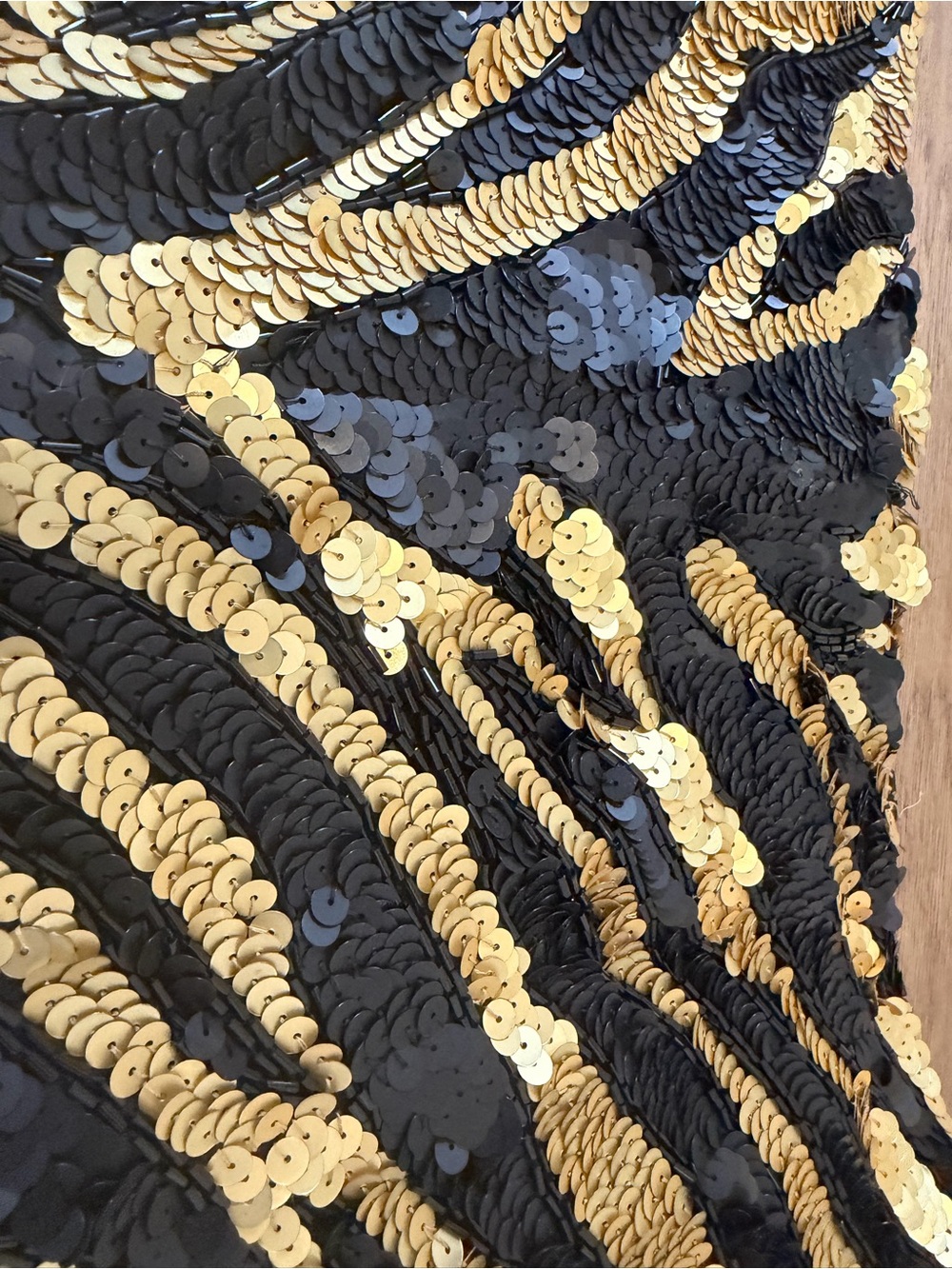 Lillie Rubin Sequin Zebra Mini Skirt 100% Silk - Picture 9 of 9